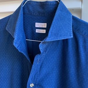 Bruno Cucinelli Mens long sleeve button down. Size Large